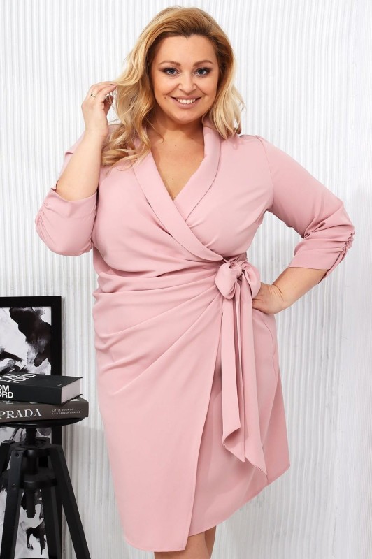 Sukienka plus size wiązana Madera (L.r 44-52) PROMOCJAA-WYSYŁKA 24H