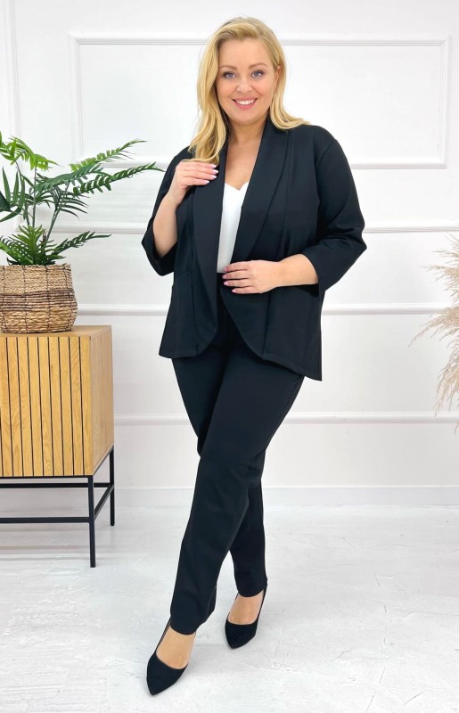 Garnitur plus size Midi ( r.  48-56)  