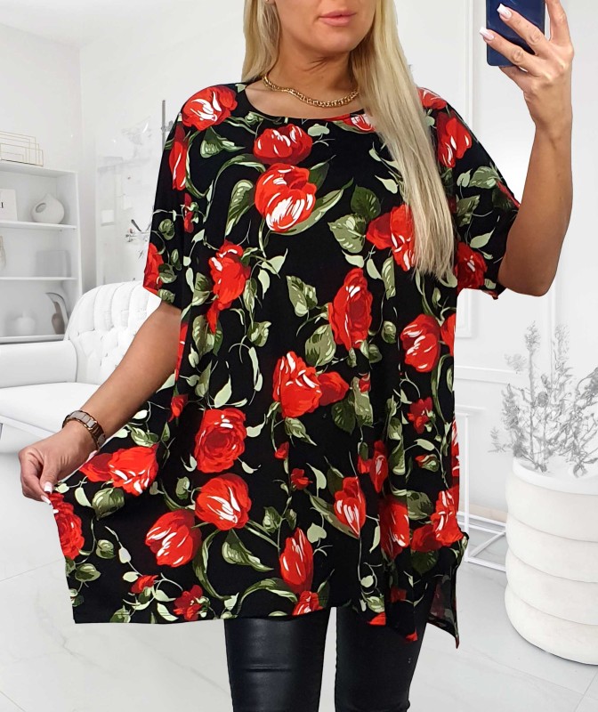 Tunika plus size damska digital viskoza ( r. 48-56)  