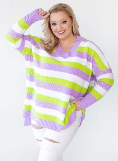 Sweter plus size Lena ( r. 46-56) 