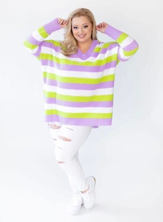 Sweter plus size Lena ( r. 46-56) 