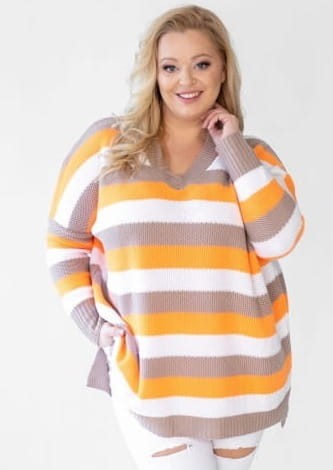Sweter plus size Lena ( r. 46-56)