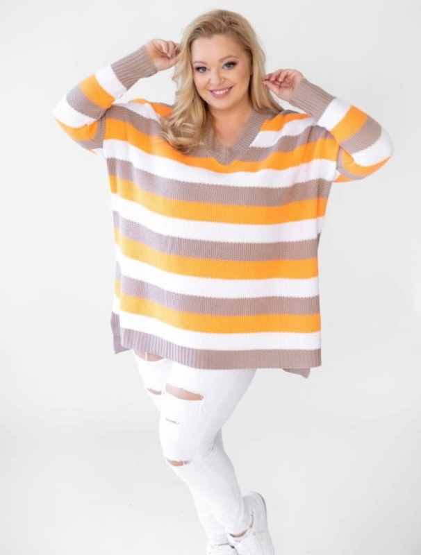 Sweter plus size Lena ( r. 46-56)