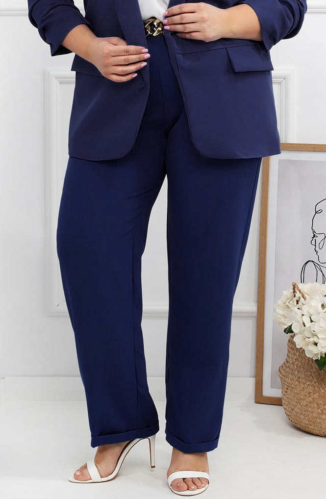 Spodnie plus size + pasek  ( r. 52/54)  