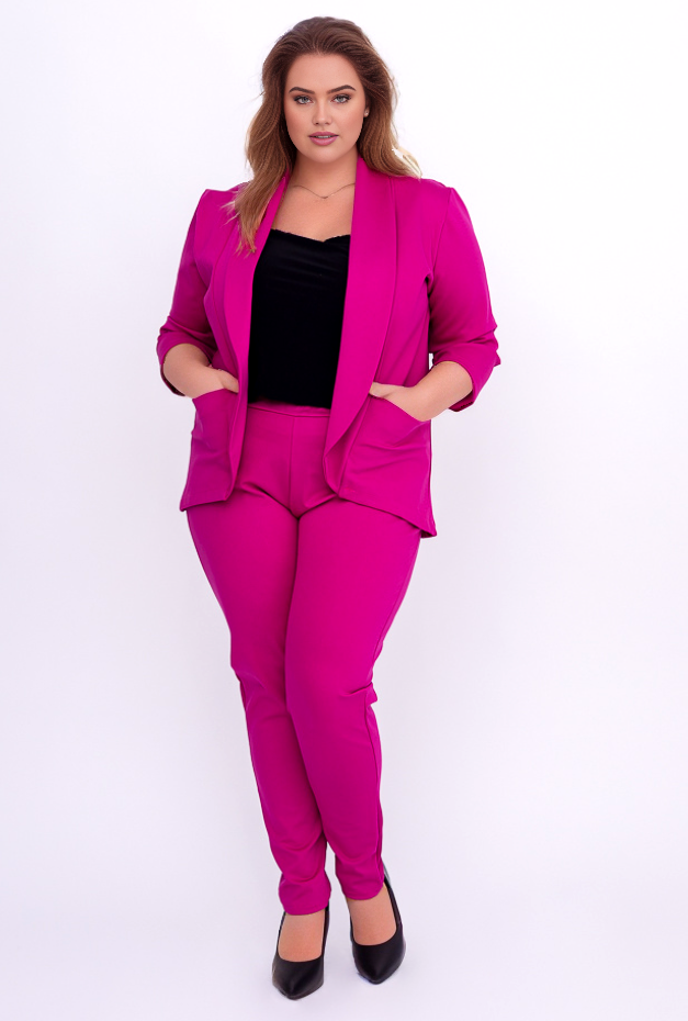 Garnitur plus size Midi ( r.  48-56)  