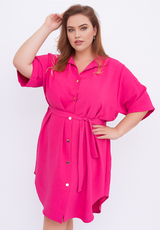 Sukienka koszulowa plus size TMerti ( r. 50-60)