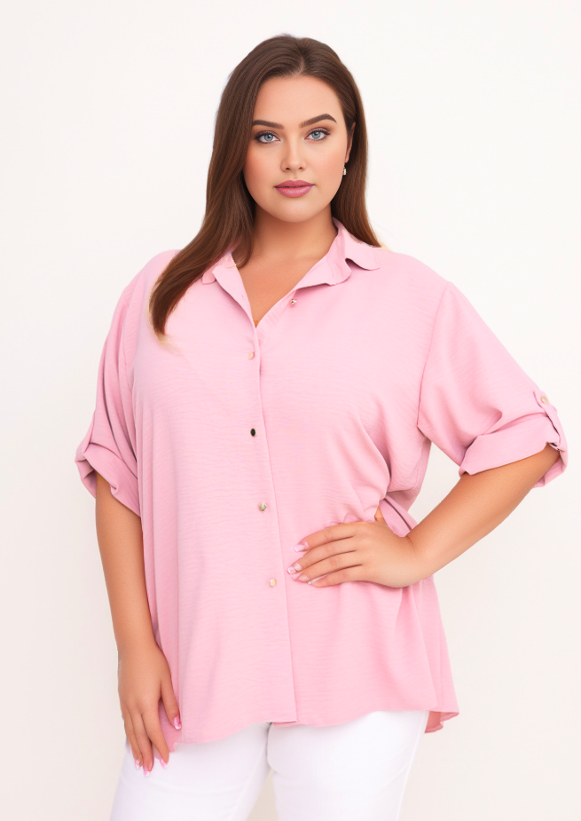Koszula plus size z guzikami ( 46-56)
