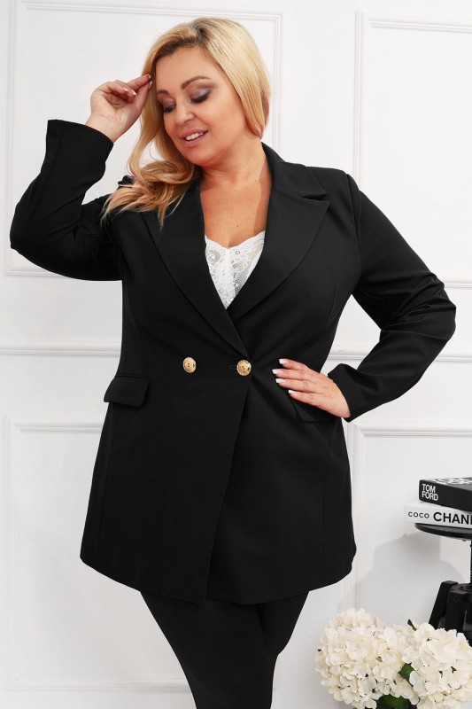 Komplet plus size - marynarka + spodenki ( r. 46-54)  