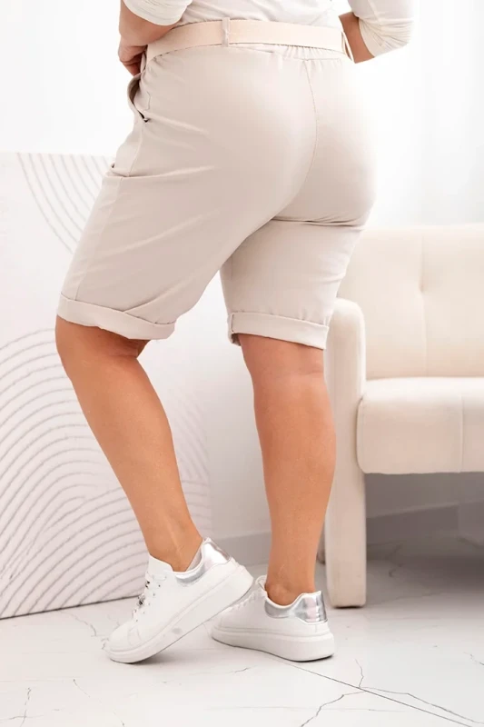 Spodenki plus size z paskiem ( 44-50)