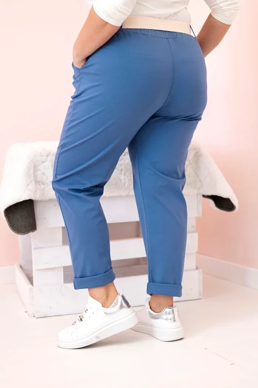 Spodnie plus size z paskiem ( 44-50) 
