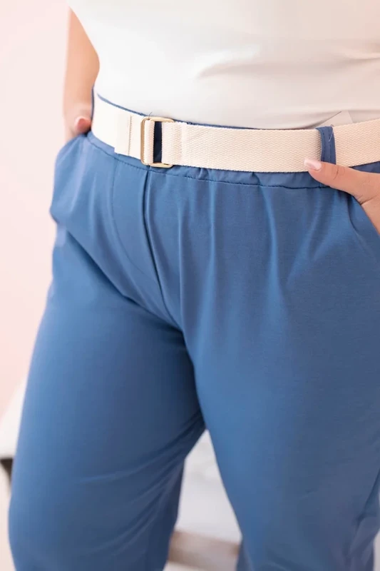 Spodnie plus size z paskiem ( 44-50) 