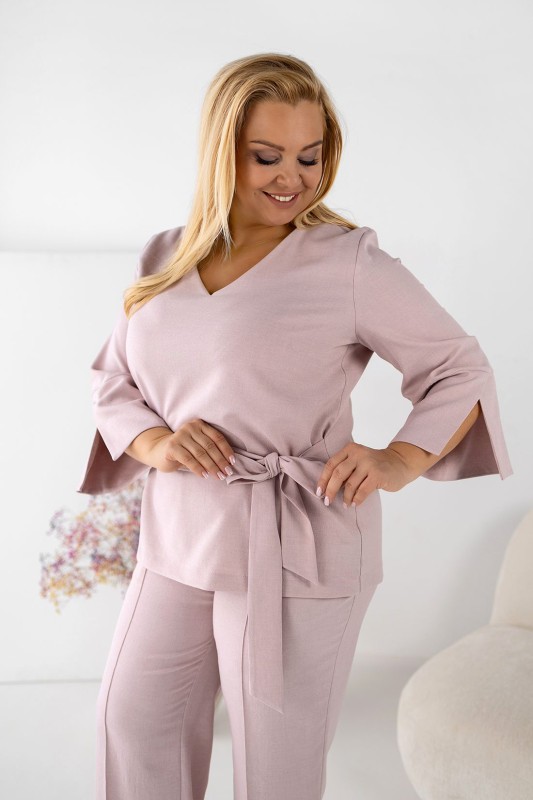 Komplet plus size Motio LUX  ( r. 46-52) LEN i WISKOZA