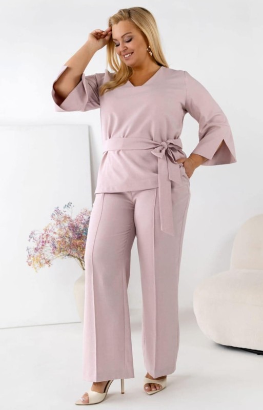 Komplet plus size Motio LUX  ( r. 46-52) LEN i WISKOZA