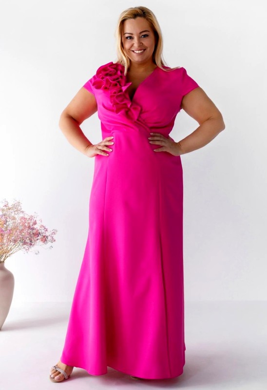 Sukienka maxi plus size ROSA ( r. 46-52) 