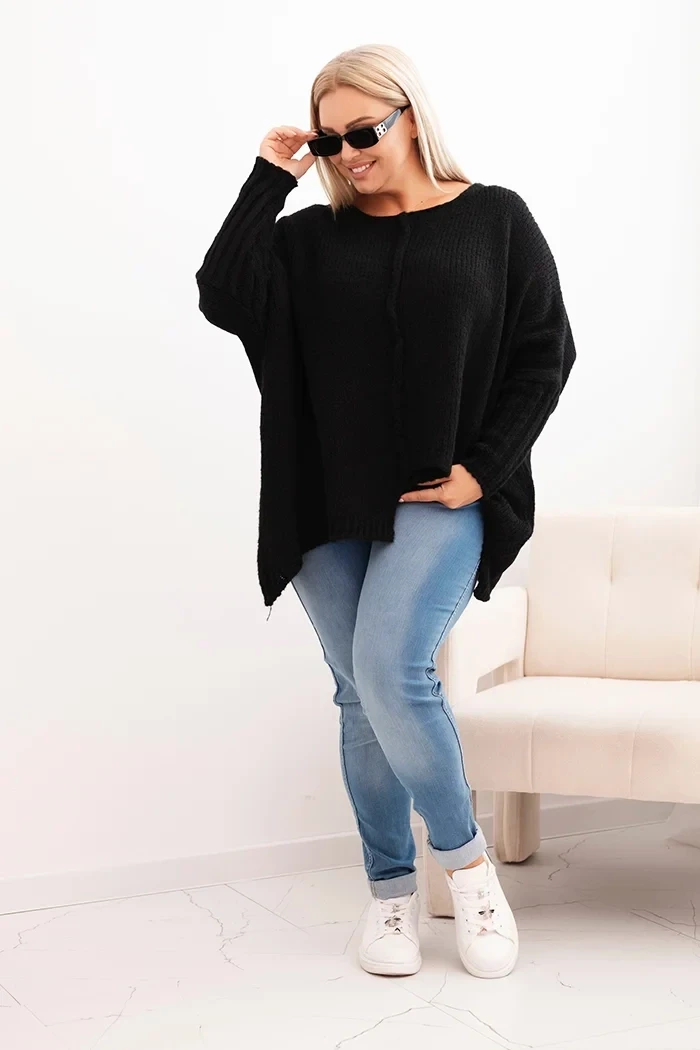 Sweter damska Plus Size z akrylem o luźnym kroju ( r. 46-60) 