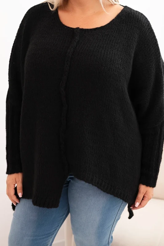 Sweter damska Plus Size z akrylem o luźnym kroju ( r. 46-60) 