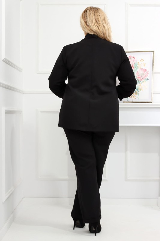 Marynarka plus size  czarna ( r. 42-44)   