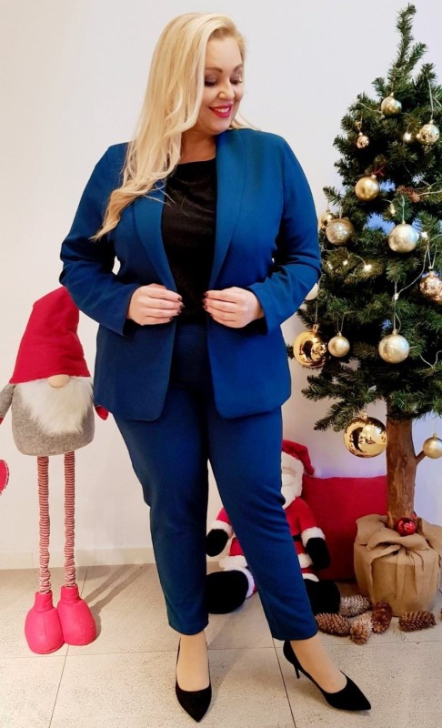 Garnitur plus size - spodnie + marynarka ( r. 48-54) FELICE 