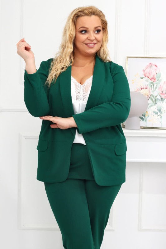 Garnitur plus size - spodnie + marynarka ( r. 48-54) FELICE 