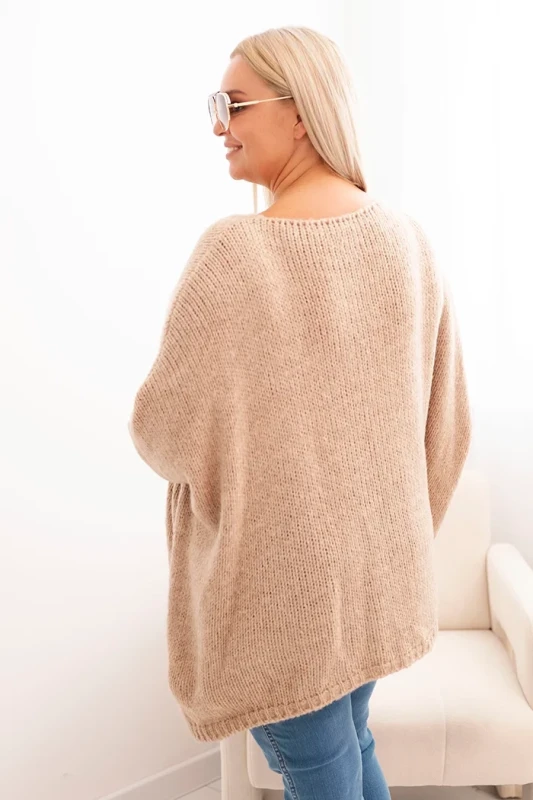 Sweter damska Plus Size z akrylem o luźnym kroju ( r. 46-60)  