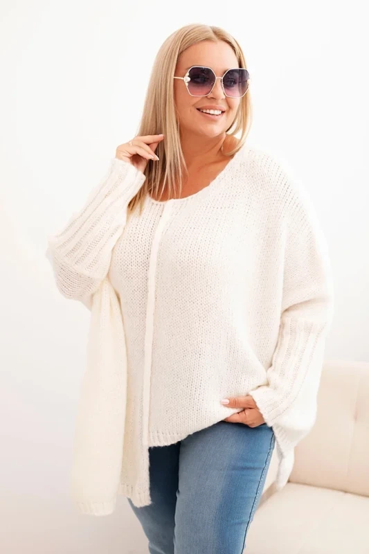 Sweter damska Plus Size z akrylem o luźnym kroju ( r. 46-60) 