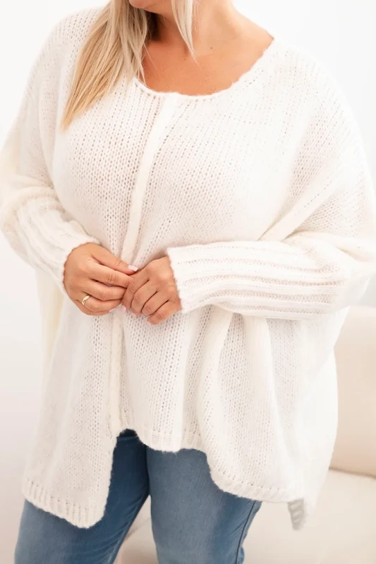 Sweter damska Plus Size z akrylem o luźnym kroju ( r. 46-60) 