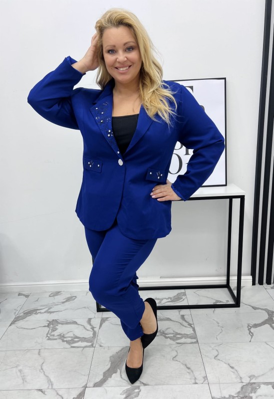 Garnitur plus size z diamencikami  ( r. 48-54)  