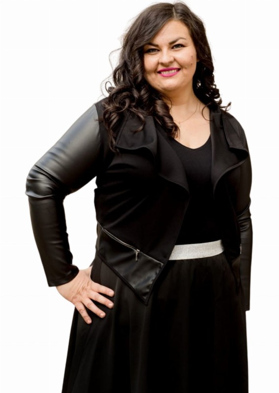 Narzutka ala ramoneska plus size - eko skóra  ( r. 42-54) BESTSELLER 
