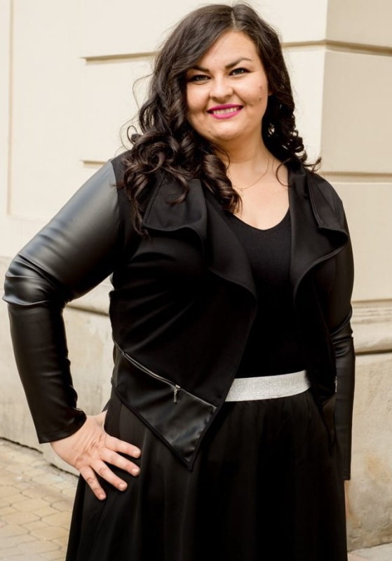 Narzutka ala ramoneska plus size - eko skóra  ( r. 42-54) BESTSELLER 