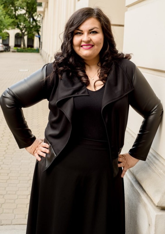 Narzutka ala ramoneska plus size - eko skóra  ( r. 42-54) BESTSELLER 