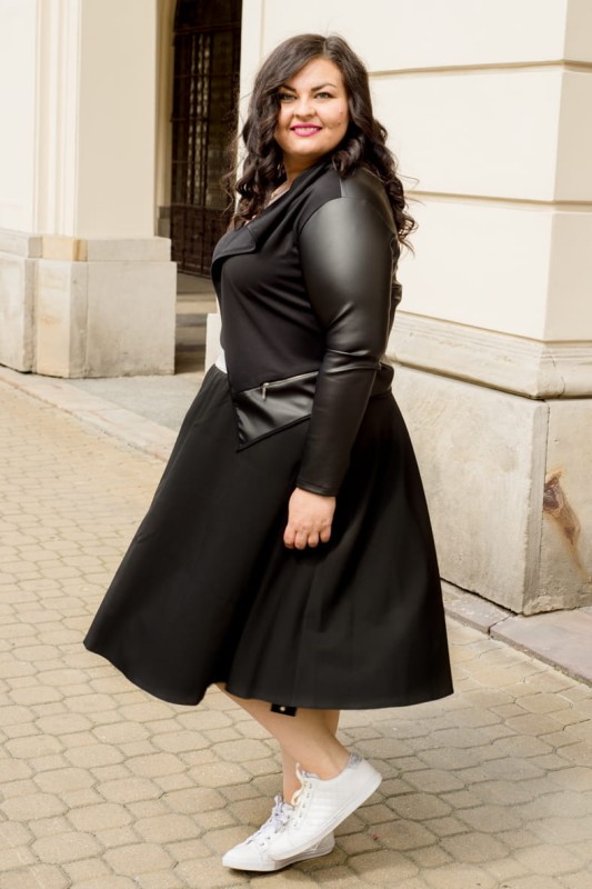 Narzutka ala ramoneska plus size - eko skóra  ( r. 42-54) BESTSELLER 