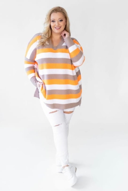 Sweter plus size Lena ( r. 46-56) 