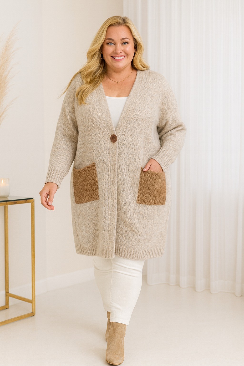 Kardigan plus size maxi ( r. 46-54 )  