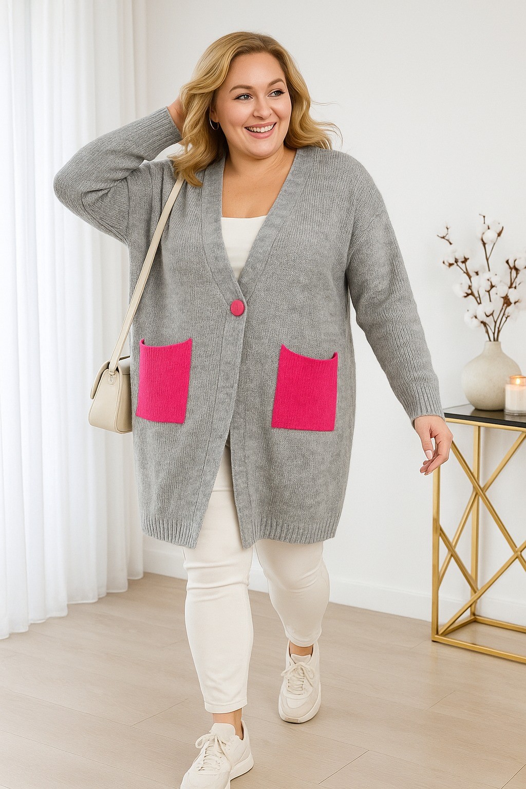 Kardigan plus size maxi ( r. 46-54 )  