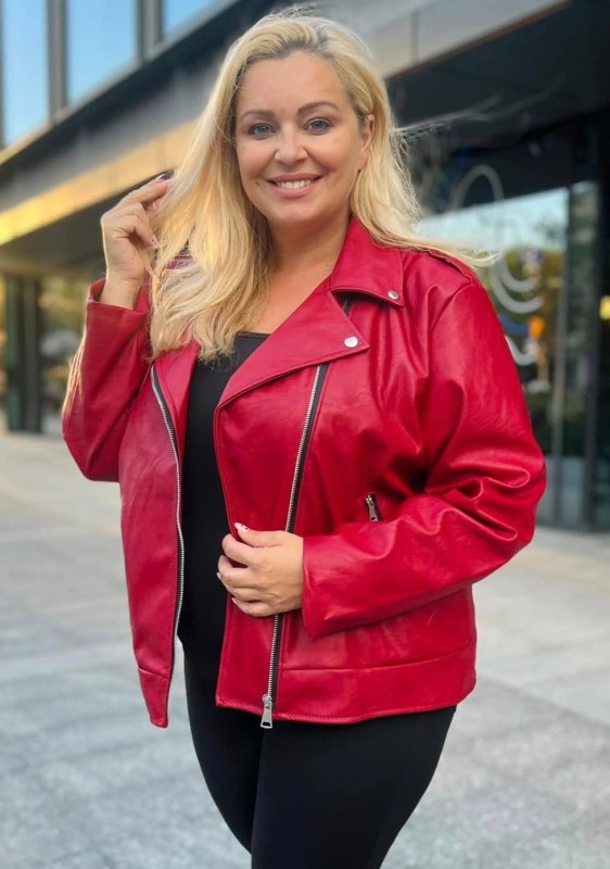 Ramoneska plus size ROKROL eko skóra  (46-56)    