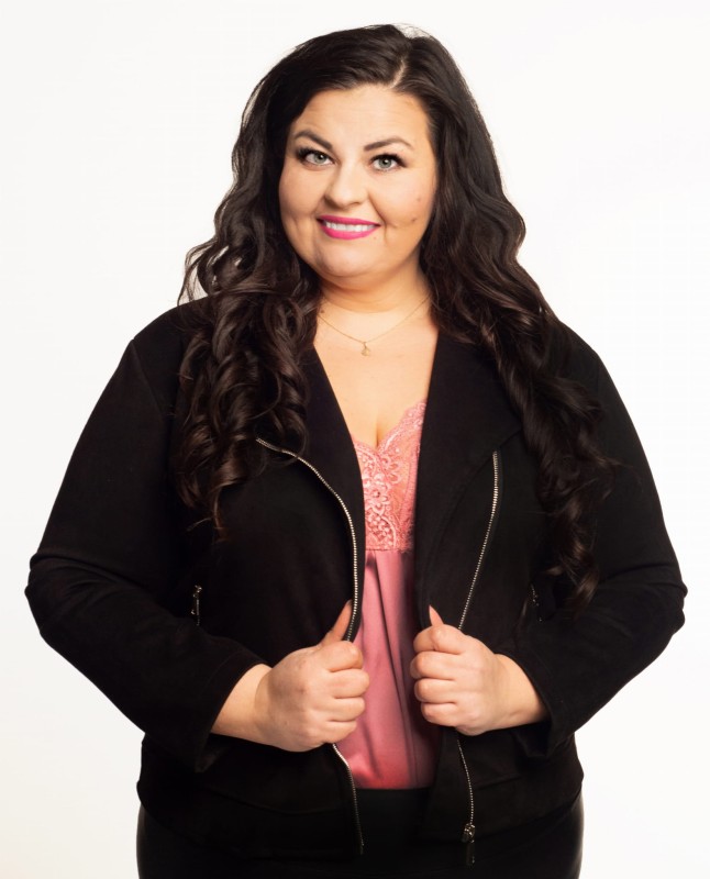 Ramoneska plus size ZAMSZOWA (46-56)  