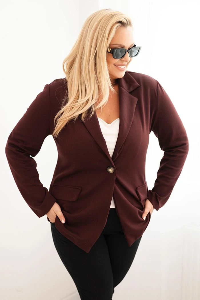 Marynarka damska plus size z wiskozy (r.44/48)