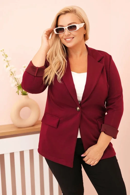 Marynarka damska plus size z wiskozy (r.44/48)    