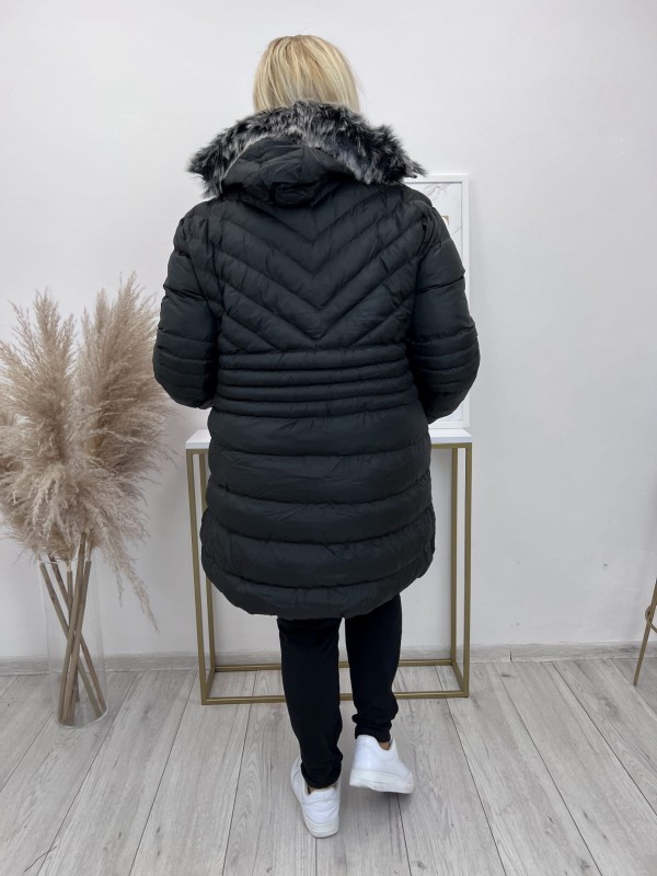 Kurtka zimowa plus size midi BLANCA r. 48-56  BESTSELLER 