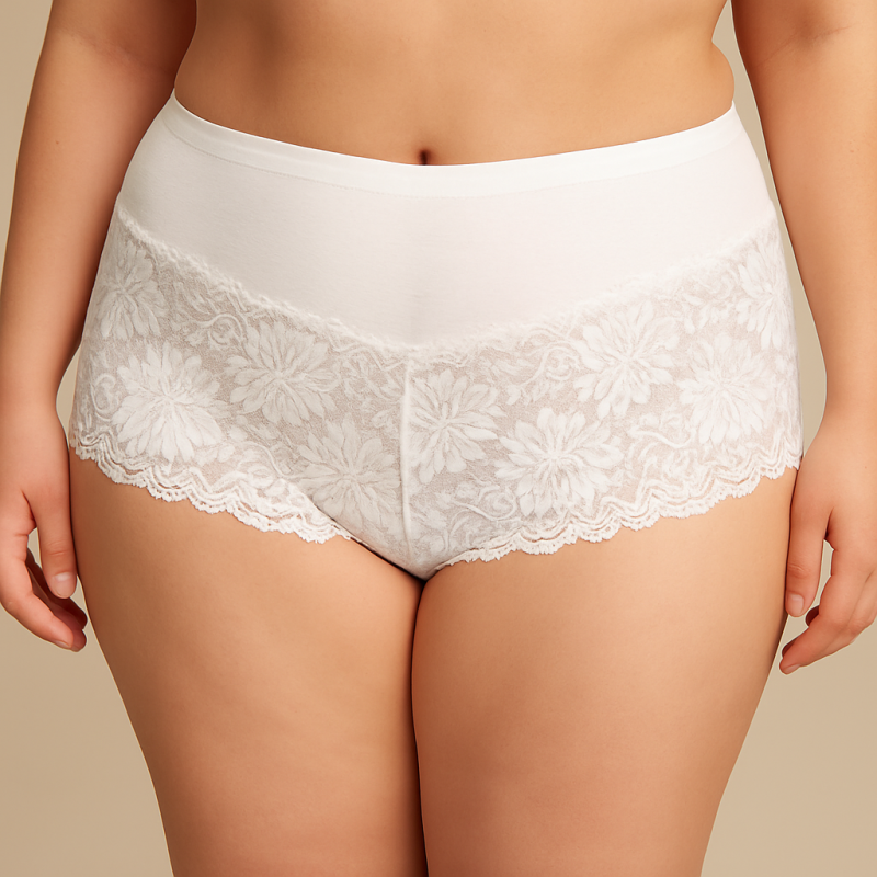 Figi bambusowe z koronką – 3-pak mix kolorów ( r. 44-50) 