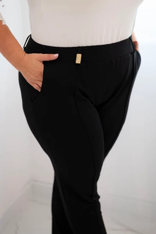 Eleganckie spodnie damskie Plus Size z elastycznym pasem  ( r. 46-56)