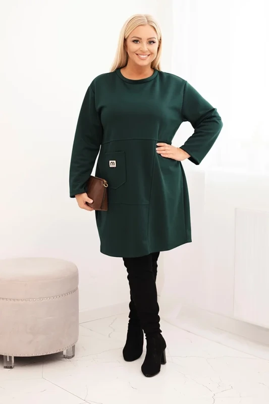 Sukienka  oversize z kieszenią (r.46-50)   