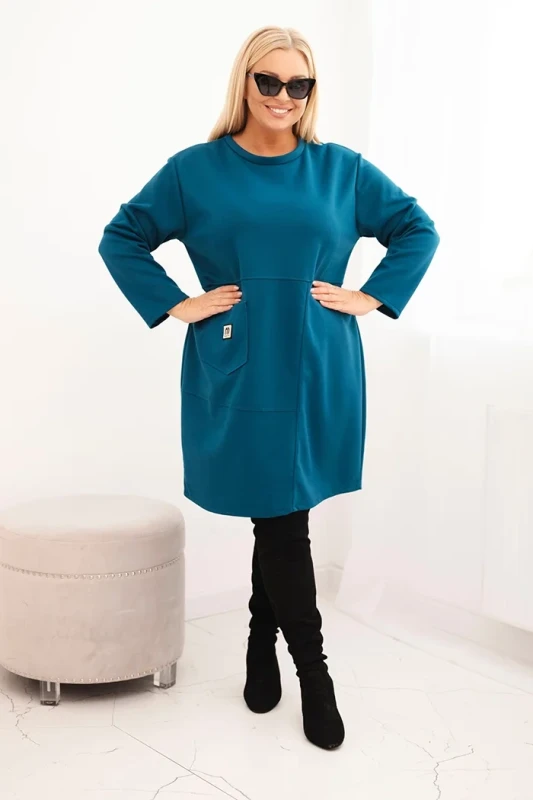 Sukienka  oversize z kieszenią (r.46-50)    