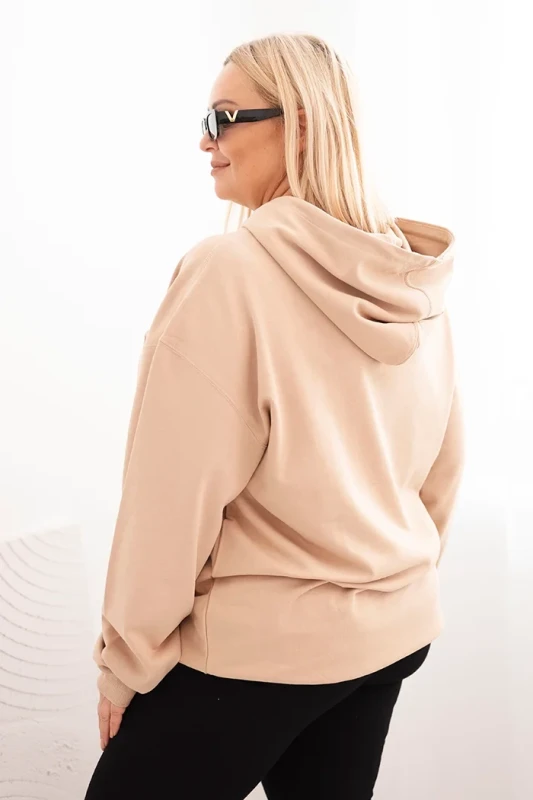 Bluza bawełniana Plus Size z kapturem (r.44-48)