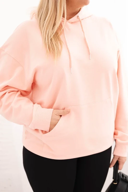 Bluza bawełniana Plus Size z kapturem (r.44-48) 