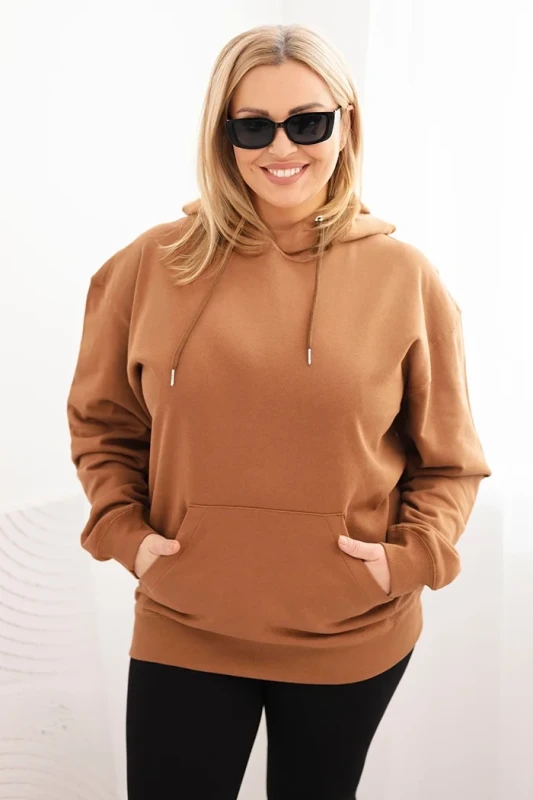 Bluza bawełniana Plus Size z kapturem (r.44-48) 