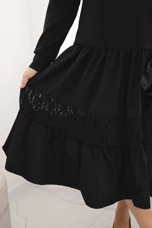 Sukienka damska plus size z rozkloszowanym dołem (r.46-48) 