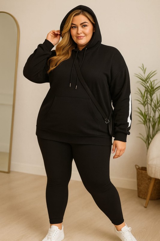 Dres damski Plus Size z nadrukiem New York (r.48-54)