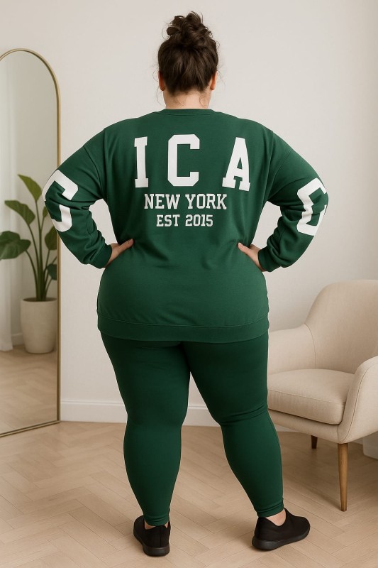 Dres damski Plus Size z nadrukiem New York (r.48-54) 