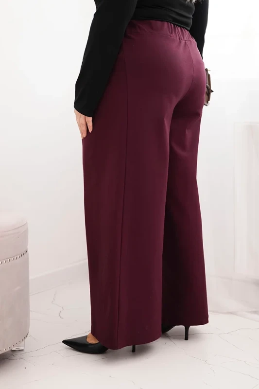 Luźne spodnie damskie Plus Size z plisami (r.46-50)  